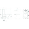 Напольный унитаз-компакт безободковый TERMINUS АВРОРА 625х390 белый 11F62x39W